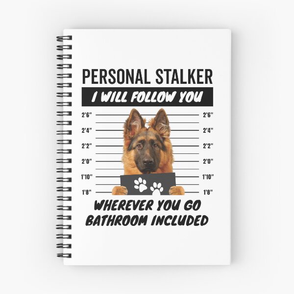 Item preview, Personal Stalker Dog – Long Haired German Shepherd designed and sold by More Cute Dogs.