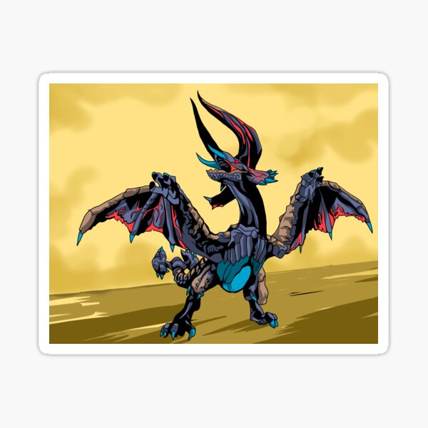 Bloodbath Diablos tribal design - Monster Hunter Sticker for Sale