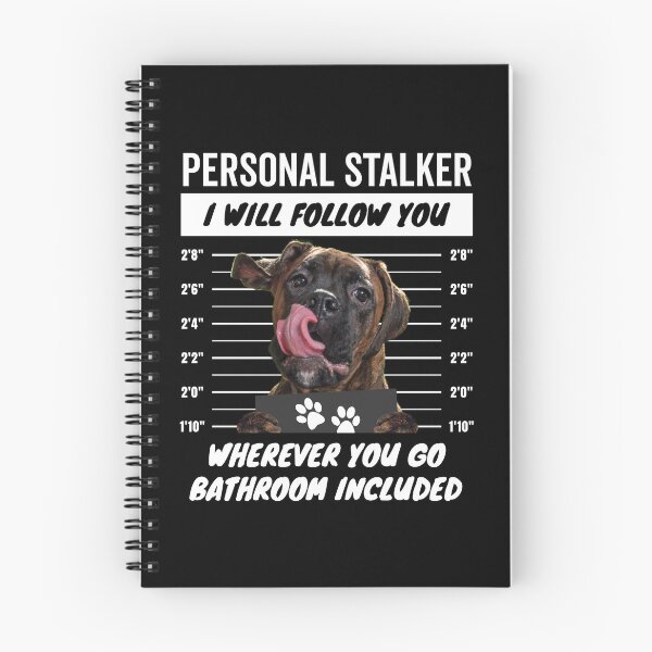 Item preview, Personal Stalker Dog – Full Brindle Boxer designed and sold by More Cute Dogs.