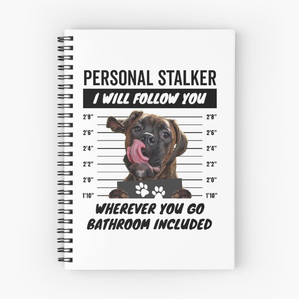 Item preview, Personal Stalker Dog – Full Brindle Boxer designed and sold by More Cute Dogs.
