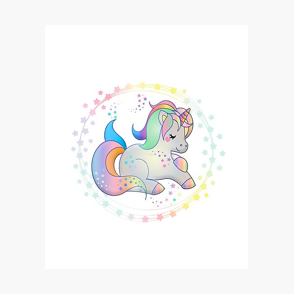 Item preview, Unicornio dulce, unicornio mágico, regalo de cumpleaños designed and sold by Ta ~ won.