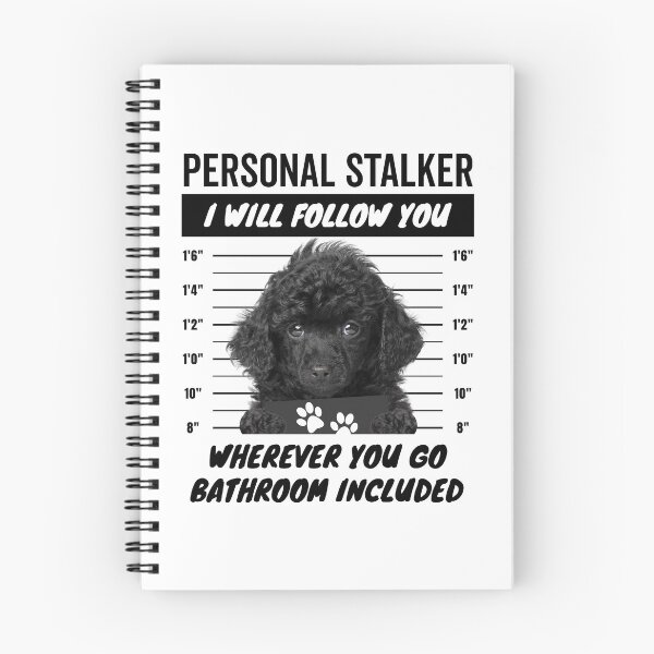 Artikelvorschau, Persönlicher Stalker-Hund – Schwarzer Zwergpudel entworfen und verkauft von More Cute Dogs.
