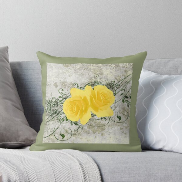 Item preview, Vintage Look Stone Yellow Roses designed and sold by Melissa Park.