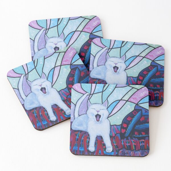 Item preview, Hunter lounging sleepily on his very own bed. designed and sold by JudySens.