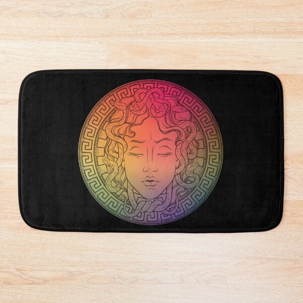 Item preview, Rainbow Medusa, Colorful Medusa Shield designed and sold by Ruby Jackson.