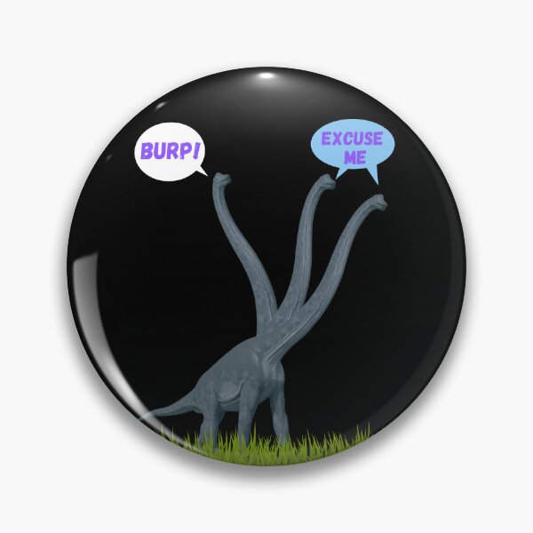 Item preview, Three-necked dinosaur - Burp Edition (in black) designed and sold by CosmicStory.