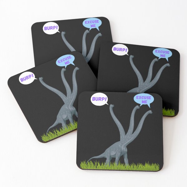 Item preview, Three-necked dinosaur - Burp Edition (in black) designed and sold by CosmicStory.