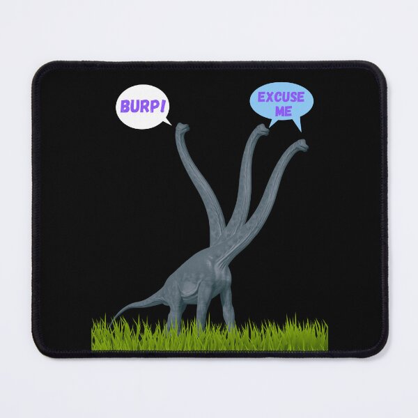 Item preview, Three-necked dinosaur - Burp Edition (in black) designed and sold by CosmicStory.