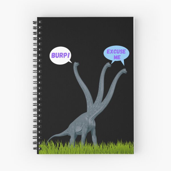 Item preview, Three-necked dinosaur - Burp Edition (in black) designed and sold by CosmicStory.