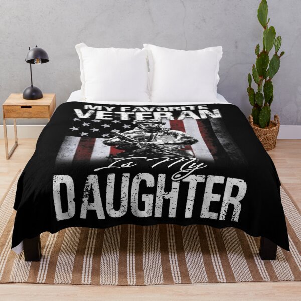 Item preview, My Favorite Veteran Is My Daughter Usa Flag designed and sold by laurenm233.