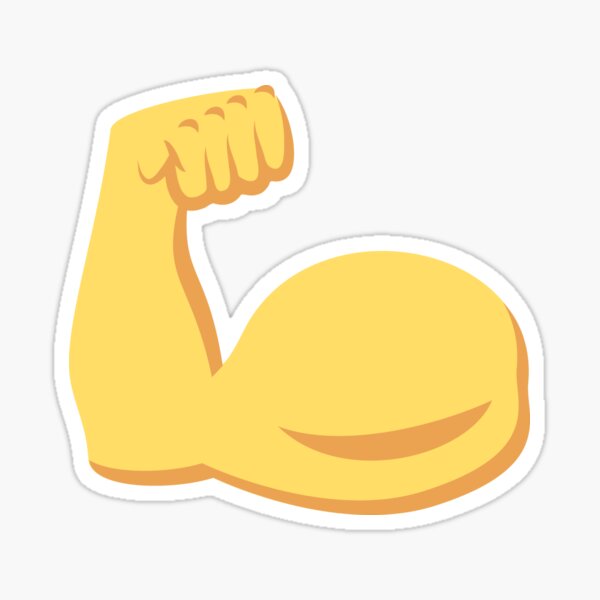 Stickers sur le thème Muscle Emoji | Redbubble