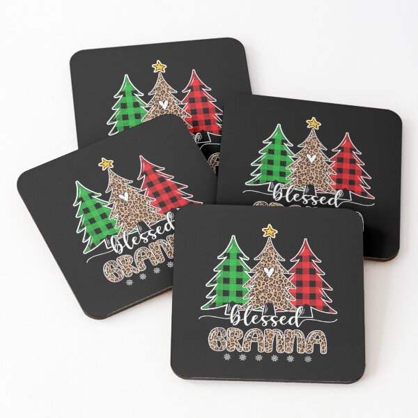 Item preview, Blessed Granna Leopard Christmas Pine Tree Red Plaid  designed and sold by laurenm233.