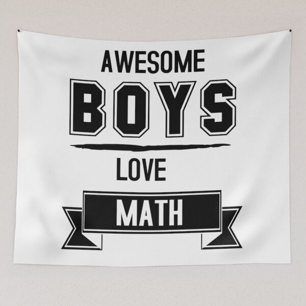 Item preview, Awesome boys love math designed and sold by devArtsDesigns.