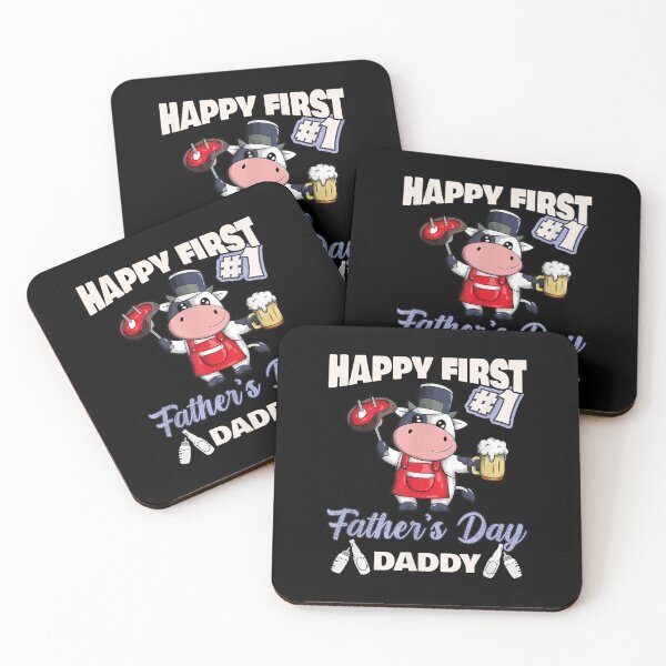 Item preview, Cute Cow Happy First Father's Day Daddy Bbq Beer  designed and sold by laurenm233.