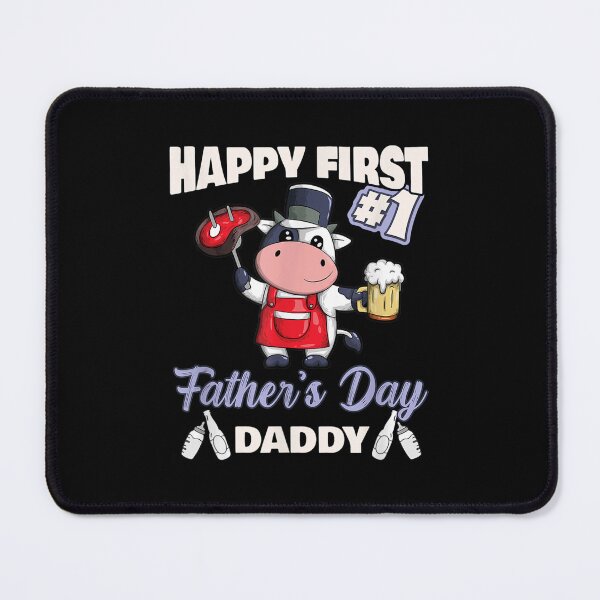 Item preview, Cute Cow Happy First Father's Day Daddy Bbq Beer designed and sold by laurenm233.