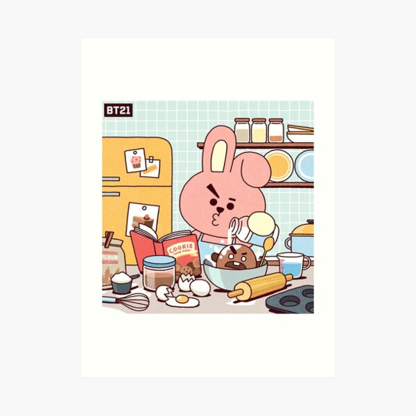 Bt21 In The Beach Art Print For Sale By Bellazone Redbubble