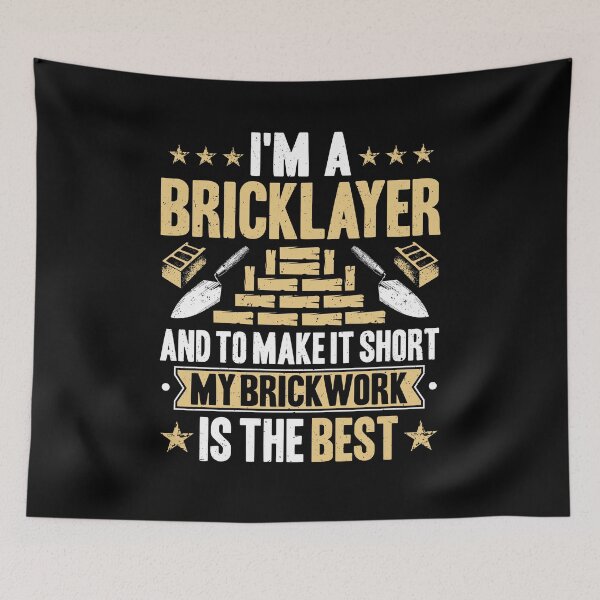 Item preview, Bricklayer Mason Brickmason Blockmason Brickwork designed and sold by Krautshirts.