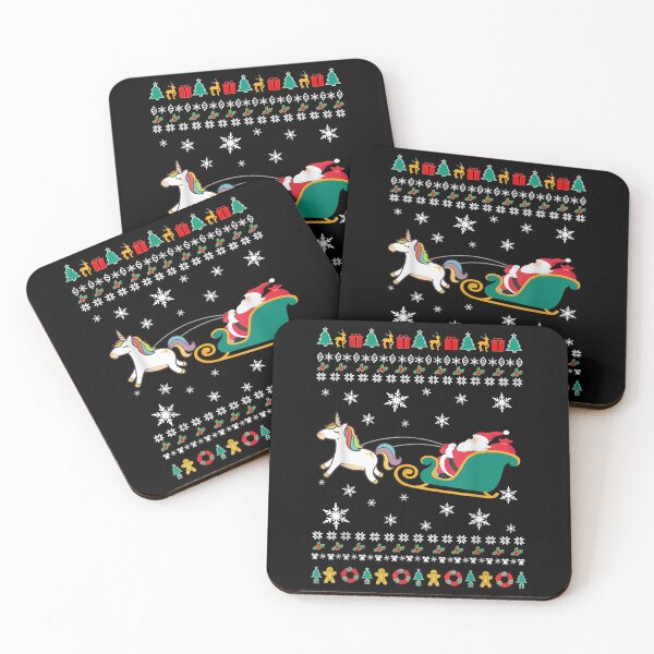 Item preview, Santa Claus Riding On A Unicorn Ugly Christmas Funny  designed and sold by laurenm233.