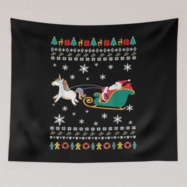 Item preview, Santa Claus Riding On A Unicorn Ugly Christmas Funny  designed and sold by laurenm233.