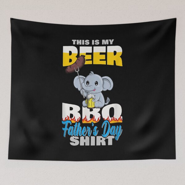 Item preview, Cute Elephant Funny Bbq Grilling Beer Lover Father's Day  designed and sold by laurenm233.