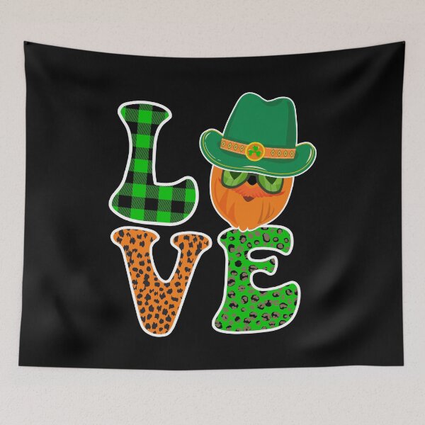 Item preview, LOVE Irish Gnome Leopard - Funny St Patricks Day designed and sold by Miciareter.