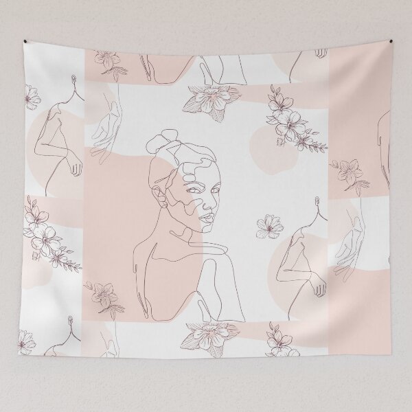 Item preview, Beige aesthetic abstract girl  designed and sold by saikonomichi.