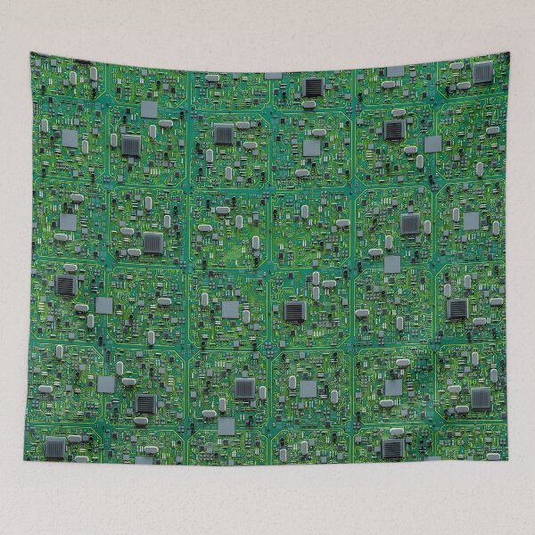 Item preview, Computer Circuit Board Technology Gamer Data IT Pattern designed and sold by GrandeDuc.