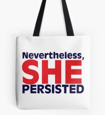 Nevertheless, She Persisted Stacked Design Tote Bag