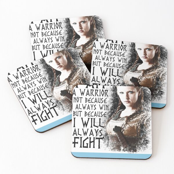 Item preview, Vikings - Lagertha - I Am a Warrior... Fitted Scoop T-Shirt designed and sold by MatthiasKletti.