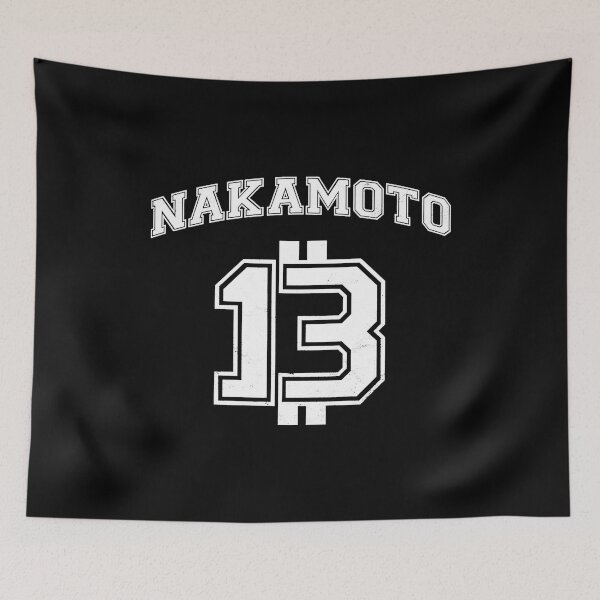 Item preview, Satoshi Nakamoto, Bitcoin College Varsity Style, angustiado designed and sold by LeviPu83.