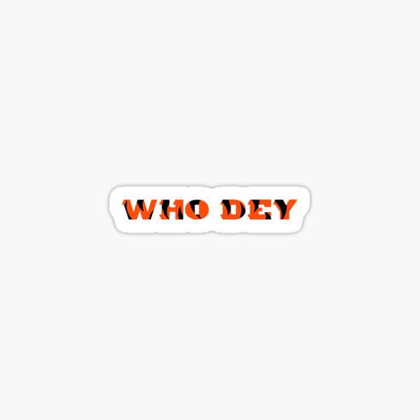 NFL Cincinnati Bengals #WhoDEY Decal