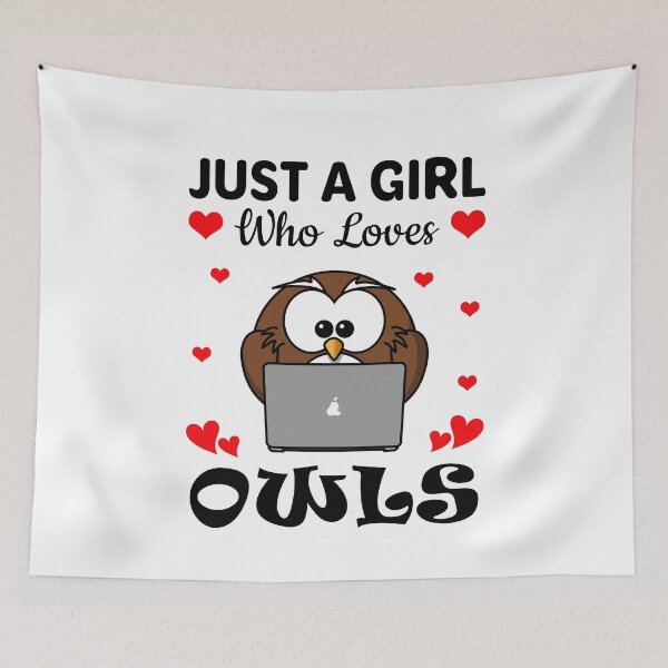 Item preview, Just a girl who loves owls designed and sold by mmammammira.
