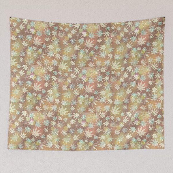 Item preview, Bookeh Cannabis Leaf Print  designed and sold by siwabudda.