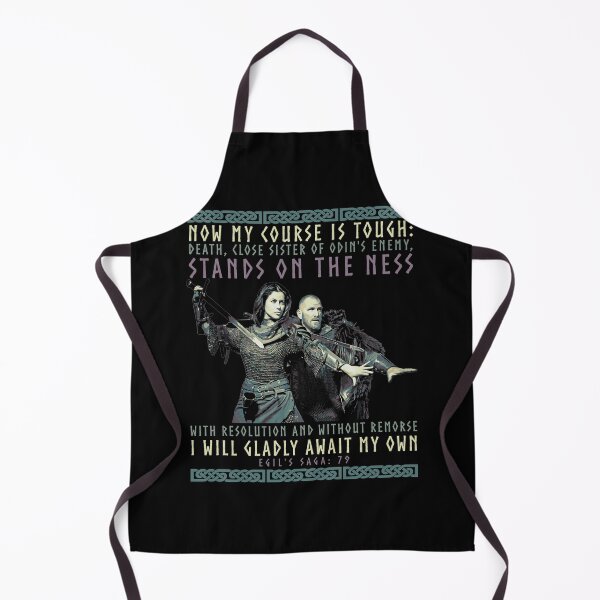 Item preview, Now My Course is Tough, Norse Viking Proverb, Sagas, Viking Gift, Shield Maiden designed and sold by Proverbial Wisdom Design.
