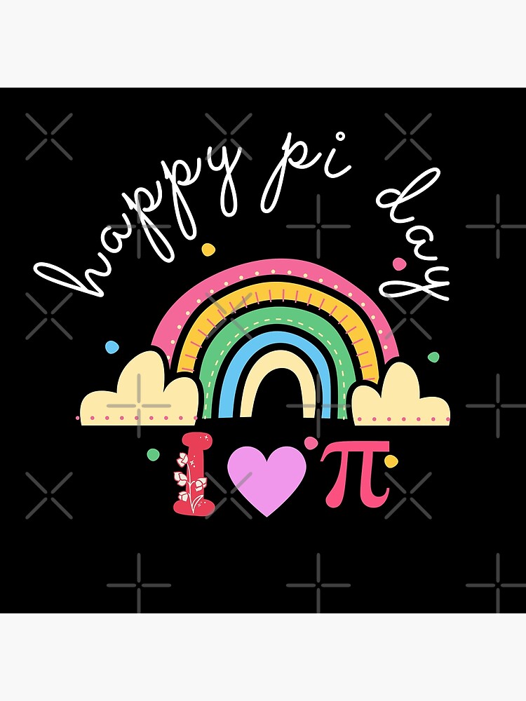 "happy pi day mathematic math teacher leopard rainbow I Love Pi" Poster