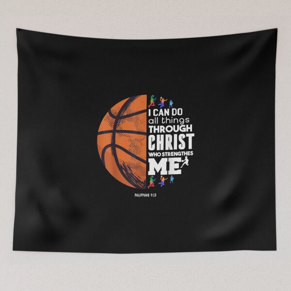 Item preview, I Can Do All Things Through Christ Basketball Christian Essential T-Shirt designed and sold by batesyadi3.