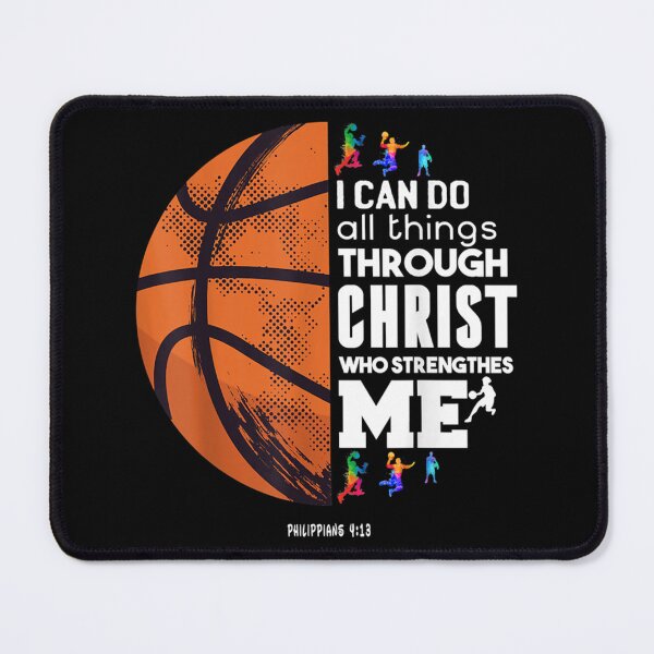 Item preview, I Can Do All Things Through Christ Basketball Christian Essential T-Shirt designed and sold by batesyadi3.