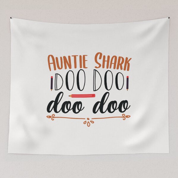 Item preview, Auntie Shark Doo Doo Doo Doo designed and sold by AuroraApparel.