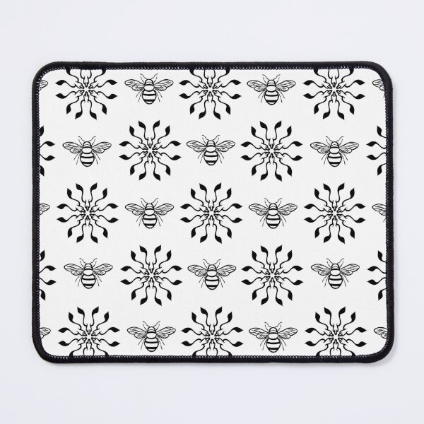 Item preview, Black Eyes With Bees Floral Pattern (Light) designed and sold by BAMaraisArt.