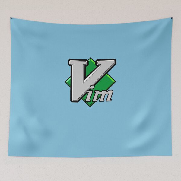 Item preview, Vim Official Logo (Black background) Classic T-Shirt designed and sold by MatthiasKletti.