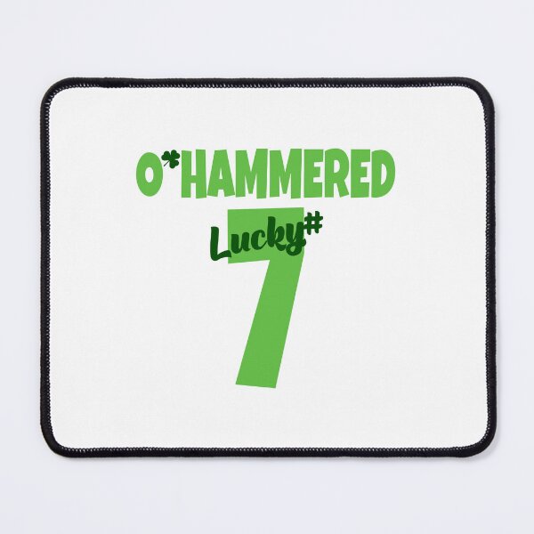 Item preview, O’Hammered Lucky #7 Baseball Style designed and sold by PawsitiveMum.