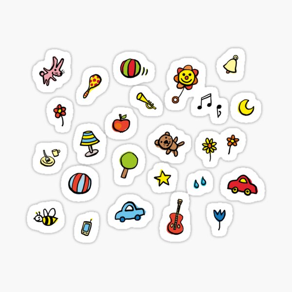 fröhliches Kindermuster Sticker