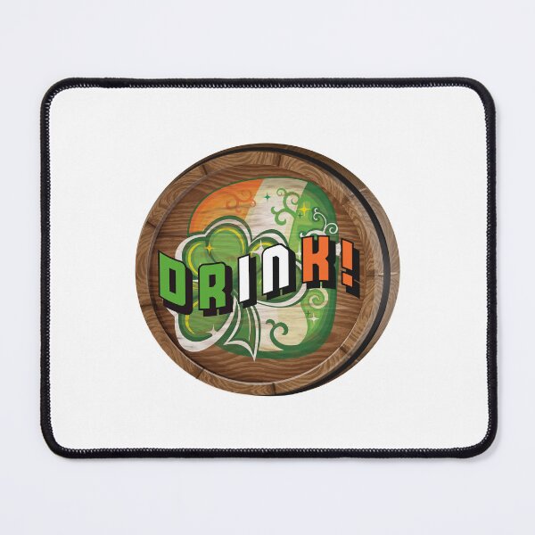 Item preview, DRINK (Irish)! (on White) designed and sold by PawsitiveMum.