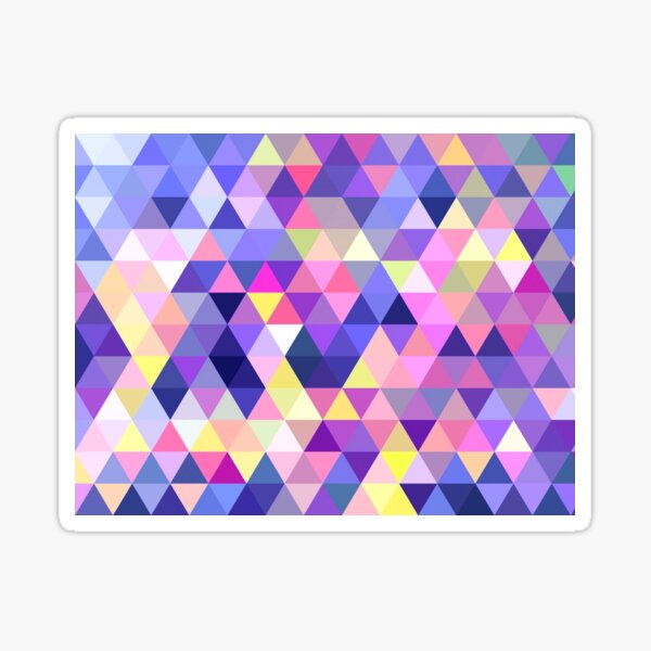 Triangles Sticker For Sale By Ivonavargek Redbubble 3712