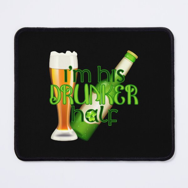 Item preview, I’m His Drunker Half! (on Black) designed and sold by PawsitiveMum.