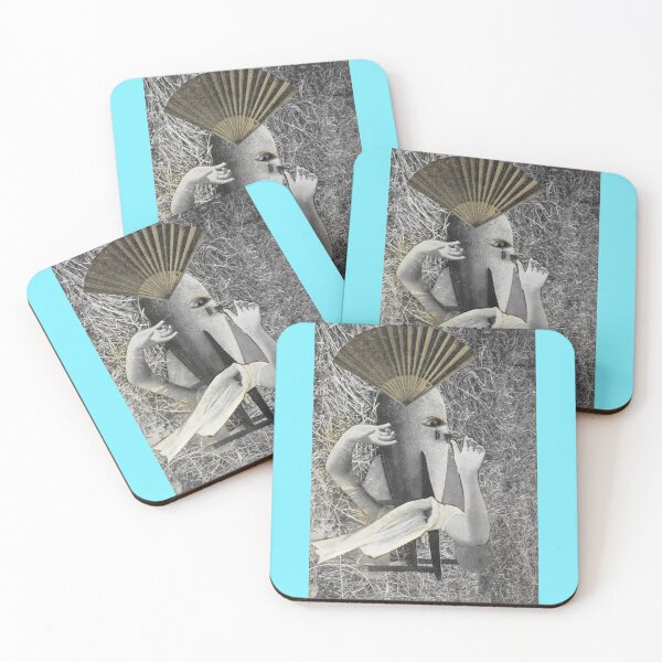 Item preview, Abstract art Art Deco fans Dada mid century grey and gold  edition  designed and sold by SpArtk.