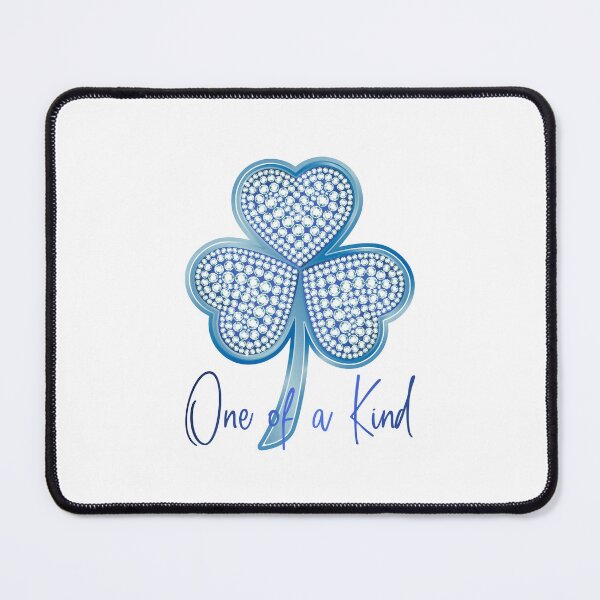 Item preview, “One of a Kind” Diamond Blue Shamrock! designed and sold by PawsitiveMum.