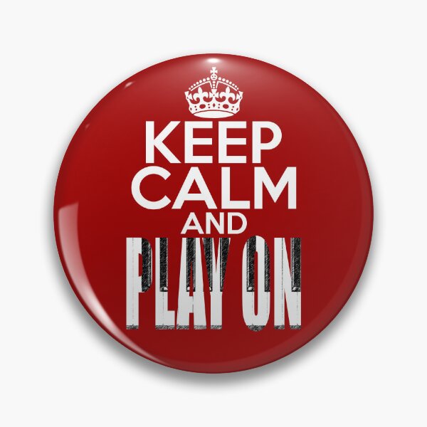 Item preview, KEEP CALM AND PLAY ON - MOTIVATIONAL QUOTE designed and sold by KoolDsignsMUSIC.