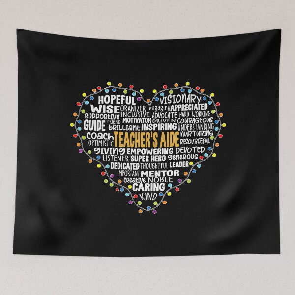 Item preview, Teachers Aide Christmas Lights Heart Santas designed and sold by PrincessBrogan.