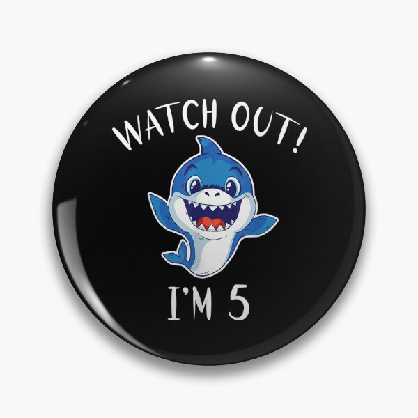 Item preview, Watch Out I Am 5 Years Old Shark Kids  designed and sold by 77tara.